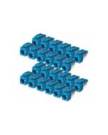 StarTech.com Cat6 Keystone Jack Modul, 24er-Pack RJ45 Ethernet Keystone Buchse, UTP Cat6 Wandbuchse, 90 Grad 110 Punch Down Buchse, Blau, Abgewinkelt, Blau, RJ-45, Buchse, Buchse, 10GBase-T