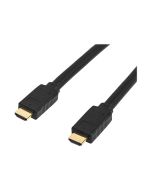 StarTech.com 15m(50ft) HDMI 2.0 Cable, 4K 60Hz Active HDMI Cable, CL2 Rated for In Wall Installation, Long Durable High Speed Ultra-HD HDMI Cable, HDR 10, 18Gbps, Male to Male Cord, Black - Al-Mylar EMI Shielding (HD2MM15MA)
