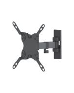 Manhattan TV & Monitor Mount, Wall, Tilt and Swivel, 1 screen, Screen Sizes: 13-42", Black, VESA 75x75 to 200x200mm, Max 20kg, Swivel with 2 pivots, Lifetime Warranty - Klammer - für LCD-Display - Stahl - Schwarz - Bildschirmgröße: 33-106.7 cm (13"-42")