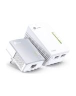 TP-LINK TL-WPA4220KIT AV500 2-Port Wifi Powerline Adapter Starter Kit - Powerline-Adapter-Kit HomePlug AV (HPAV)