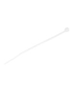 StarTech.com Kabelbinder 100x2 mm - Selbstsichernde Nylon-Kabelbinder mit Gebogener Spitze, Bündeldurchmesser bis zum 22 mm, 8 kg Zugfestigkeit, 94V-2/UL, 100 Stück - Weiß (CBMZT4N)