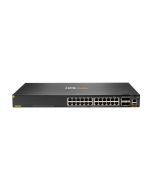 HPE Aruba Networking CX 6200F 24G Class 4 PoE 4SFP 370W Switch - Switch - max. Stapelentfernung 10 km - L3 - managed - 24 x 10/100/1000 (PoE+)