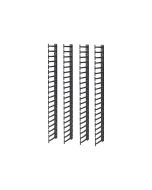 APC Rack - Kabelführungssatz - Schwarz - 20U - TAA-konform (Packung mit 4)