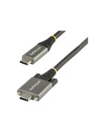 StarTech.com 1m USB-C Kabel mit Schraubensicherung 10Gbit/s - USB 3.1/3.2 Gen 2 Typ-C Kabel - 100W (5A)