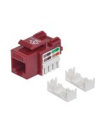 Intellinet Cat5e Modularbuchse, UTP, Keystone Jack, rot, benötigt LSA-Auflegewerkzeug