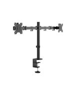 Vision VFM-DPD Monitor Desk Post - Befestigungskit - für 2 LCD-Displays - Stahl - Schwarz - Bildschirmgröße: 33-68.6 cm (13"-27")