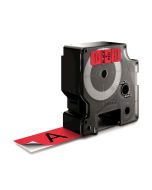 Dymo Schwarz - Rot - Rolle (2,4 cm) Bandkassette