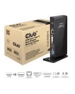 Club 3D USB 3.0 Dual Display Docking Station - Schwarz-Klavierlack Display Link zertifiziert