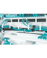 DIGITUS Kabelrangierpanel mit Kabelführungsbügeln für 483 mm (19")-Schränke, 1HE