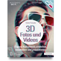 Hanser Verlag "3D-Fotos und -Videos" Buch - 296 Seiten inkl. E-Book - Buch