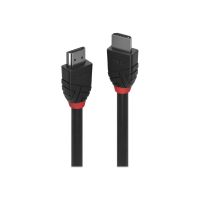 Lindy Black Line - HDMI-Kabel - HDMI männlich zu HDMI männlich - 1 m - Dreifachisolierung - Schwarz - rund, unterstützt 8K 60 Hz (7680 x 4320)