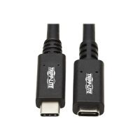 Tripp USB C Extension Cable (M/F) - USB 3.2 Gen 1, Thunderbolt 3, 60W PD Charging, Black, 6 ft. (1.8 m)