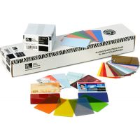 Zebra Color - Polyvinylchlorid (PVC) - 30 mil - metallisch gold - CR-80 Card (85.6 x 54 mm)
