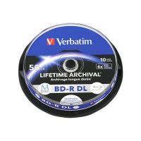 Verbatim M-Disc - 10 x BD-R DL - 50 GB 6x - mit Tintenstrahldrucker bedruckbare Oberfläche