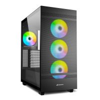 Sharkoon REBEL C50 RGB ATX - Full Tower - PC - Schwarz - ATX - micro ATX - Mini-ITX - Metall - Gehärtetes Glas - Multi