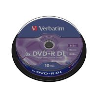 Verbatim 10 x DVD+R DL - 8.5 GB 8x - mattsilber