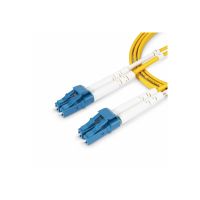 StarTech.com 3m (9.8ft) LC to LC (UPC) OS2 Single Mode Duplex Fiber Optic Cable, 9/125µm, Laser Optimized, 10G, Bend Insensitive, Low Insertion Loss - LSZH Fiber Patch Cord (SMDOS2LCLC3M)