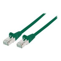 Intellinet Network Patch Cable, Cat6A, 1m, Green, Copper, S/FTP, LSOH / LSZH, PVC, RJ45, Gold Plated Contacts, Snagless, Booted, Polybag - Patch-Kabel (DTE)