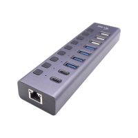 i-tec Netzteil - 90 Watt - 7.5 A - 16 Ausgabeanschlussstellen (16 x 4-poliger USB Typ A)