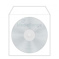 MEDIARANGE Retailpack 50 CD Paperbag with Flagwindow