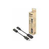 Club 3D Videoadapter - DisplayPort männlich zu HDMI weiblich - 10 cm - aktiv, Support von 4K 120 Hz, unidirektional, unterstützt 8K 60 Hz (7680 x 4320)
