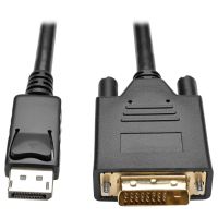 Eaton P581-006-V2 DisplayPort 1.2 auf aktives DVI-Adapterkabel - DP mit Verriegelungen auf DVI (Stecker/Stecker) - 1,83 m - 1,83 m - DisplayPort - DVI-D - Männlich - Männlich - Gold
