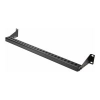 StarTech.com 1U Rack Mountable Cable Lacing Bar w/Adjustable Depth, Cable Support Guide For Organized 19" Racks/Cabinets, Horizontal Cable Guide For Patch Panels/Switches/PDUs - Rack Kabelmanagementführung (horizontal)