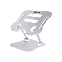 StarTech.com Laptop Stand for Desk, Ergonomic Laptop Stand Adjustable Height, Aluminum, Portable, Supports up to 22lb (10kg)
