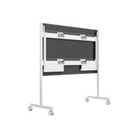 steelcase Roam Collection - Wagen - für interaktives Whiteboard - Artic White, Microsoft Gray - Bildschirmgröße: 215.9 cm (85")