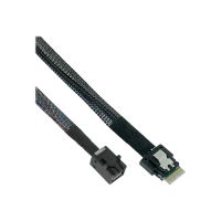 InLine Slim SAS Kabel - SFF-8654 zu Mini SAS HD SFF-8643 - 24Gb/s - 1m