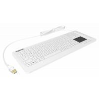 KeySonic KSK-6231INEL - Volle Größe (100%) - USB - Membran Key Switch - QWERTZ - Weiß