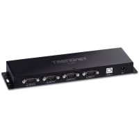 TRENDnet TU-S4 - USB Typ-B - RS-232 - Weiblich - RS-232 - Schwarz - Passiv
