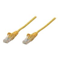 Intellinet Network Patch Cable, Cat6A, 0.25m, Yellow, Copper, S/FTP, LSOH / LSZH, PVC, RJ45, Gold Plated Contacts, Snagless, Booted, Polybag - Patch-Kabel (DTE)