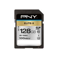 PNY Elite-X - Flash-Speicherkarte - 128 GB - UHS-I U3 / Class10
