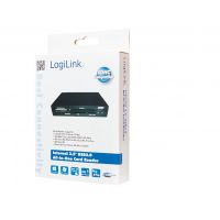 LogiLink Cardreader 3,5“ USB 2.0 All-in-1+USB - Kartenleser - All-in-one (CF I, CF II, MS, MS PRO, MMC, SD, MS Duo, xD, MS PRO Duo, RS-MMC, microSD, SDHC, microSDHC)