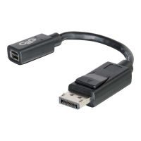 C2G 15cm DisplayPort to Mini DisplayPort Adapter Converter 4K UHD - DP Male to Mini DP Female - Black - DisplayPort-Kabel - Mini DisplayPort (W)