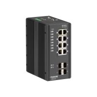 Black Box Industrial Managed Ethernet PoE+ Switch - Switch - managed - 8 x 10/100/1000 (PoE+)