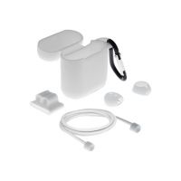 Delock Zubehörkit für kabellose Kopfhörer - weiß - für Apple AirPods (1. Generation, 2. Generation)