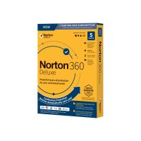 Symantec Norton 360 Deluxe - Box-Pack (1 Jahr) - 5 Peripheriegeräte, 50 GB Cloud-Speicherplatz