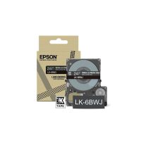 Epson LabelWorks LK-6BWJ - Matt - Schwarz / Weiß - Rolle (2,4 cm)