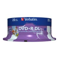 Verbatim 25 x DVD+R DL - 8.5 GB 8x - breite bedruckbare Oberfläche