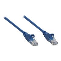 Intellinet Network Patch Cable, Cat6, 3m, Blue, Copper, U/UTP, PVC, RJ45, Gold Plated Contacts, Snagless, Booted, Polybag - Patch-Kabel - RJ-45 (M)