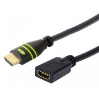 Techly HDMI High Speed mit Ethernet Verlängerungskabel 4K 30Hz 0.2m - Kabel - Digital/Display/Video