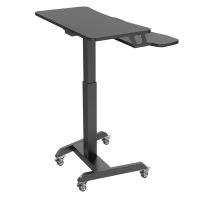 V7 DTMWS Mobiler Schreibtisch mit Mobiler Schreibtisch mit elektrischer Höhenverstellung - 37 kg - Höhenverstellung - 20,5 kg - Schwarz