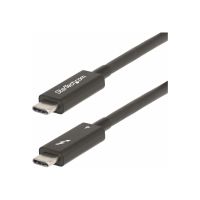 StarTech.com 6ft (2m) Active Thunderbolt 4 Cable, 40Gbps, 100W PD, 4K/8K, Intel Certified, Compatible w/Thunderbolt 3/USB 3.2/DisplayPort (A40G2MB-TB4-CABLE)