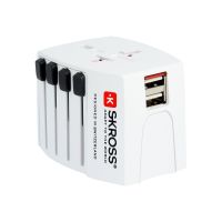 SKROSS World Travel Adapter World Adapter MUV USB - Netzteil - 2.5 A - 2 Ausgabeanschlussstellen (2 x USB)