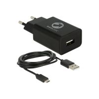 Navilock Tragant - Netzteil - 12 Watt - 2.4 A (USB) - auf Kabel: Micro-USB