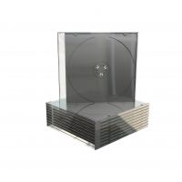 MEDIARANGE Retail-Pack CD-Slimcases single - Slim Jewel Case für Speicher-CD - Kapazität: 1 CD/DVD - Schwarz, durchsichtig (Packung mit 10)