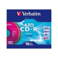 Verbatim AZO Colours - 10 x CD-R - 700 MB (80 Min)