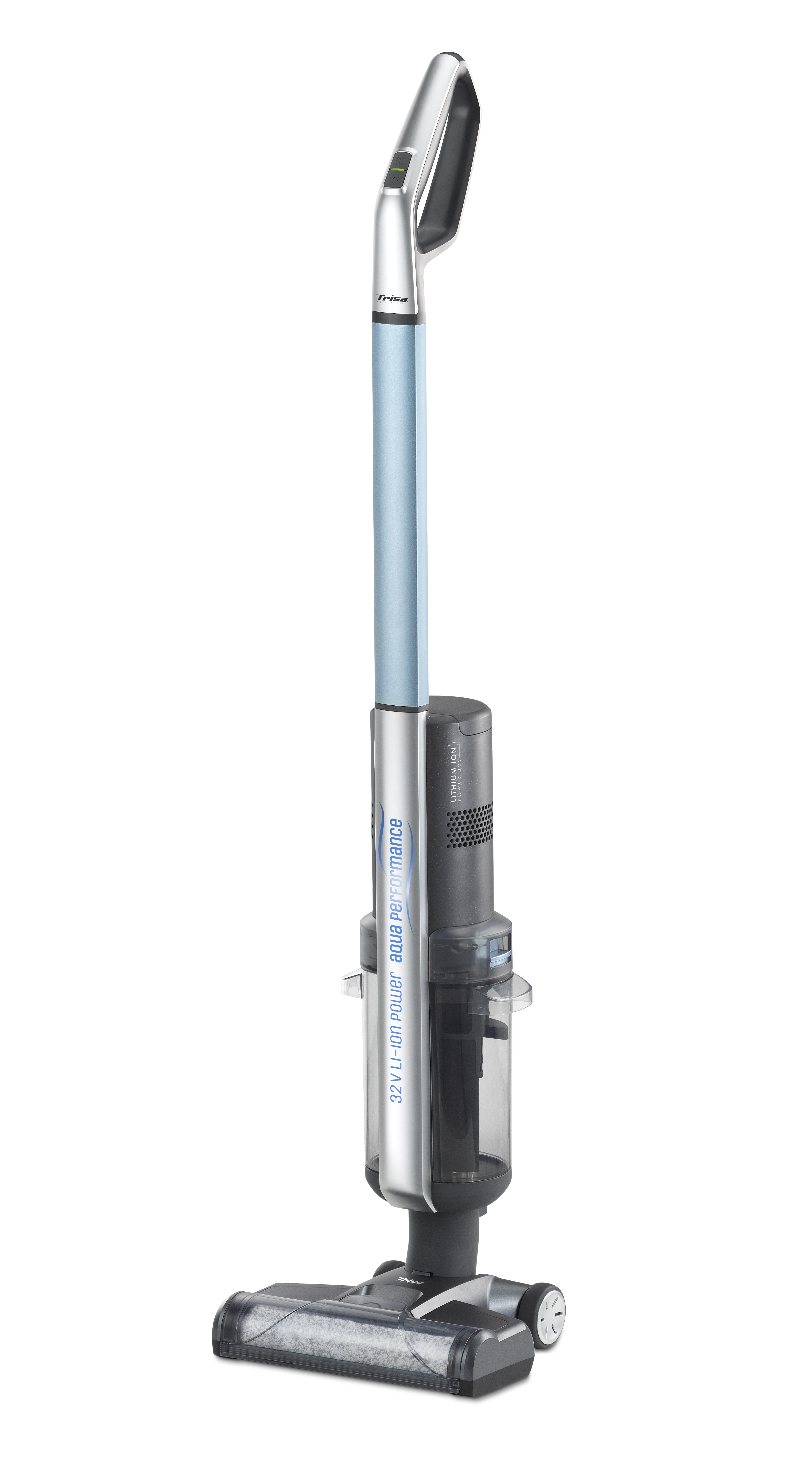 Trisa T9813, Aufrechter Staubsauger, Beutellos, Blau, Silber, 0,4 l, 0,4 l, 0,35 l